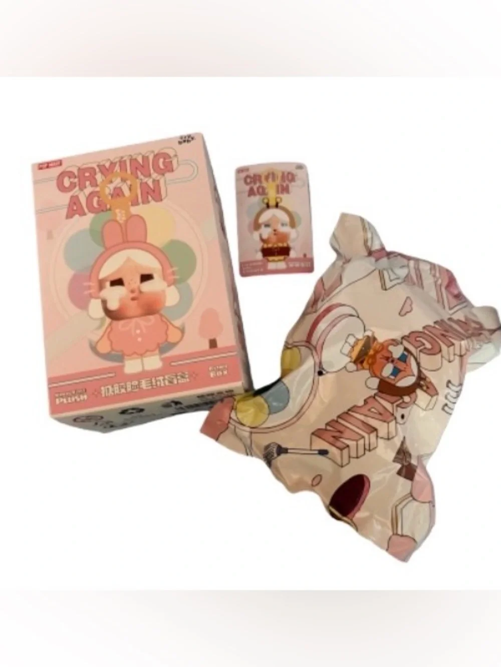 POP MART Cry Baby Crying Again Plush Confirmed I’ll Bring You A Flower